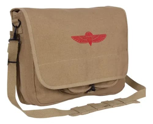 Morral Cartera Paratrooper Israeli - A Pedido_exkarg Negro