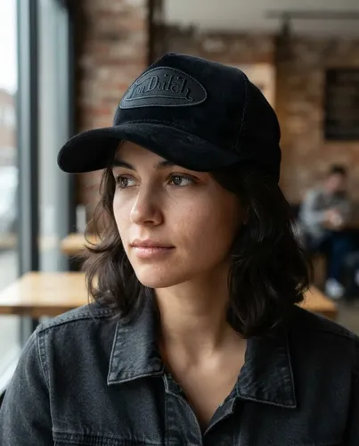 Gorra Von Dutch Triple Black Velvet Patch - A Pedido Negro M