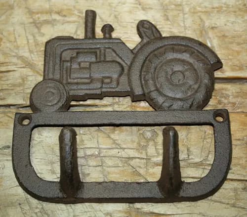 Portallaves De Hierro Antique Tractor - A Pedido_exkarg Marrón Oscuro 2