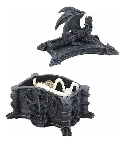 Caja Joyera Medieval - A Pedido_exkarg Negro 4