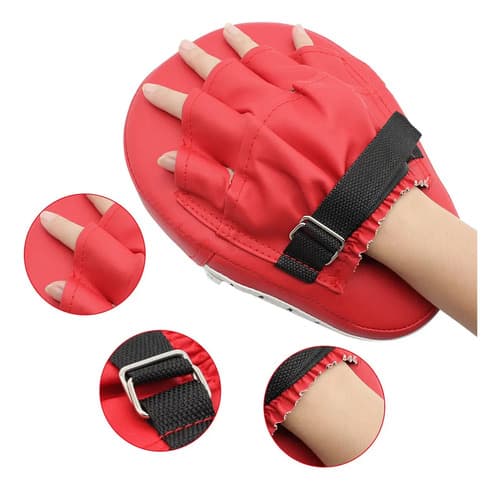 Pads De Entrenamiento Mma Boxeo - A Pedido_exkarg Rojo 4