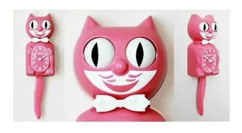 Reloj De Pared Strawberry Kit Cat Clock - A Pedido_exkarg Negro 2
