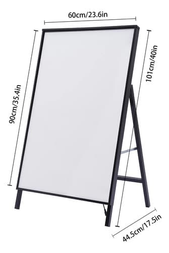 Soporte Para Carteles Con Luz De Led - A Pedido Negro 10