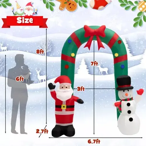 Papa Noel Christmas Arco - A Pedido_exkarg Rojo 4