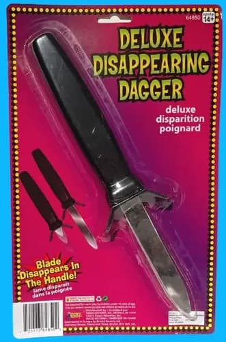 Daga De Broma Que Desaparece - A Pedido_exkarg Negro 3