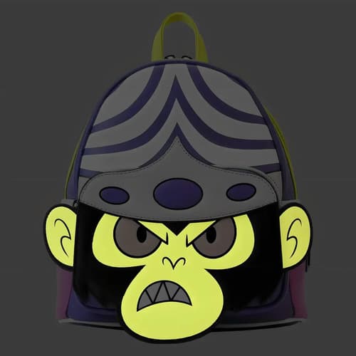 Mini Backpack Urbana Loungefly Mojo Jojo Verde Claro Brilla En La Oscuridad 3