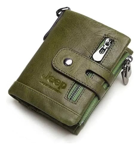 Billetera Jeep 100% Genuine Cowhide - A Pedido_exkarg Negro 4