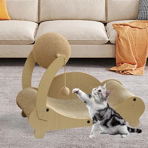 Rascador Para Gatos 2 En 1 - A Pedido_exkarg Marrón 3