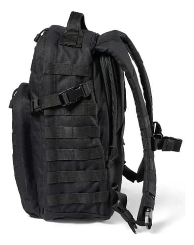 Mochila 5.11 Tactical Rush 12 2.0 Negra Impermeable Porta Notebook 24l Negro Liso 6