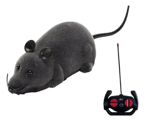 Raton A Radio Control Juguete Para Gatos - A Pedido_exkarg Negro