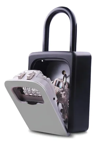 Caja De Seguridad Combinación De Llaves - A Pedido_exkarg Gris