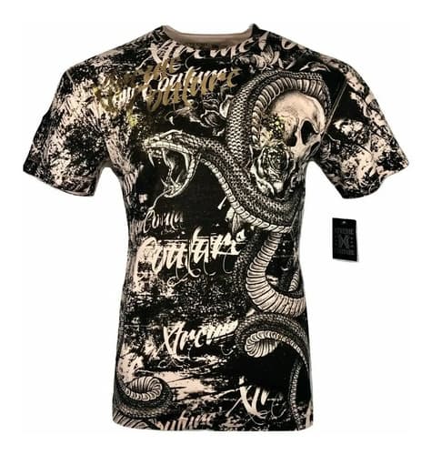 Remera Xtreme Couture Blacktooth - A Pedido_exkarg Negro Xxxx