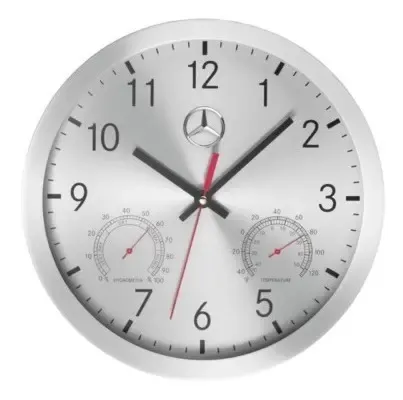 Reloj De Pared Original Mercedes Benz - A Pedido_exkarg Gris 2
