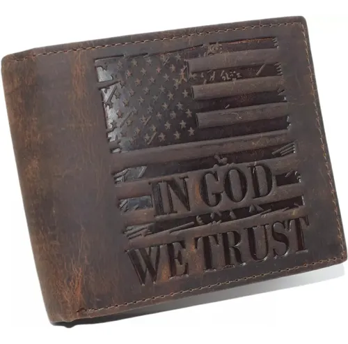 Billetera Distressed Leather Patriotic - A Pedido_exkarg Marrón 2
