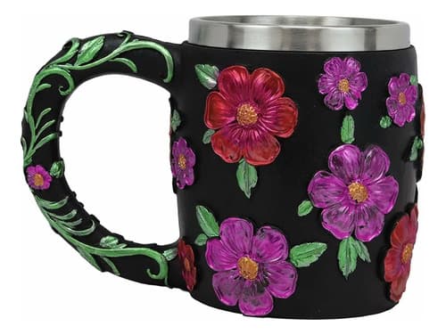 Taza De Cafe Gothic Black Red Pink Green - A Pedido_exkarg Negro 3