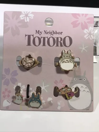 Set Anillos Mi Vecino Totoro - A Pedido_exkarg Rosa 4
