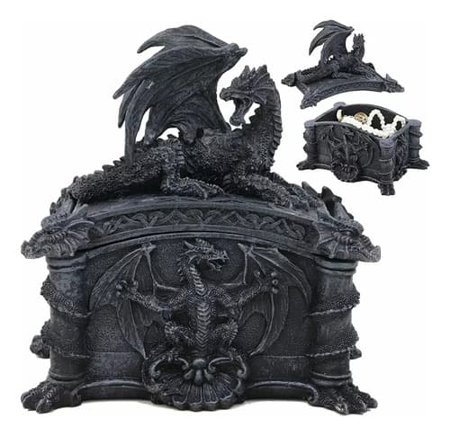Caja Joyera Medieval - A Pedido_exkarg Negro 2