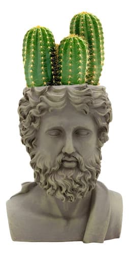 Macetero Zeus The Greek - A Pedido_exkarg Gris