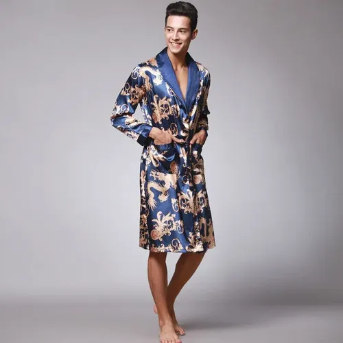 Bata Hombre Bathrobe - A Pedido_exkarg Rojo X S 2