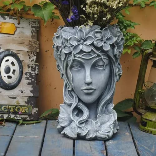 Maceta Sungmor Goddess Head - A Pedido_exkarg X 3