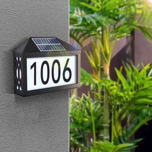 Placa Domiciliaria Solar - A Pedido_exkarg Negro 6
