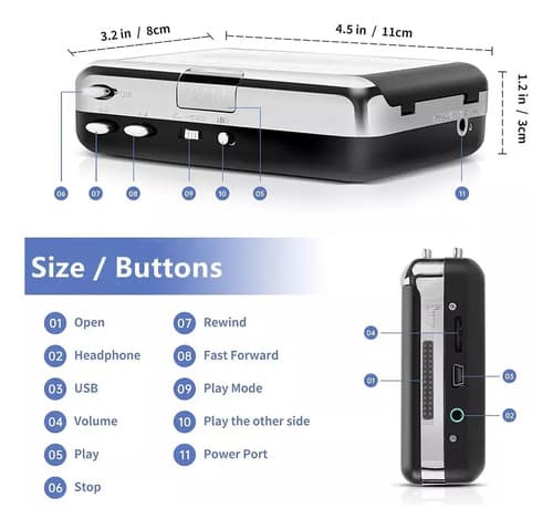 Walkman Pasacasesette Convertidor A Mp3 - A Pedido_exkarg 3