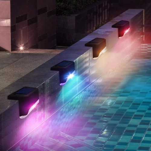 Pack 8 Luces Led Solares Para Aire Libre - A Pedido_exkarg Negro 8