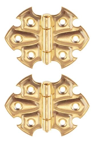 Par De Bisagras Decorativas De Acero Para Muebles - A Pedido 2