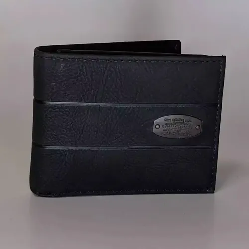 Billetera Levi's Coated 31lp220052 - A Pedido_exkarg Negro 3