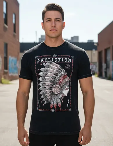 Remera Affliction Seneca - A Pedido_exkarg Negro Xxxx