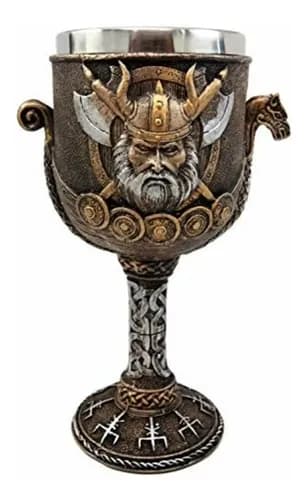 Copa De Vino De Resina De 7 Oz Odin - A Pedido_exkarg Dorado 2