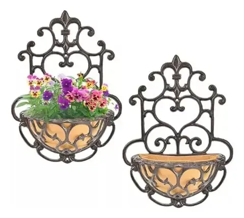 Porta Macetas Wall Mounted Metal - A Pedido_exkarg X 2