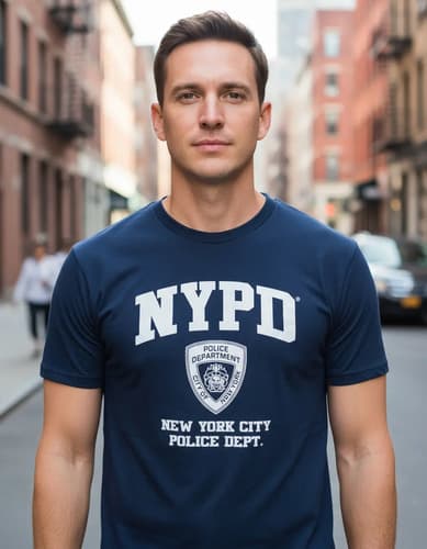 Remera Nypd Men's Officially Licensed - A Pedido_exkarg Azul M