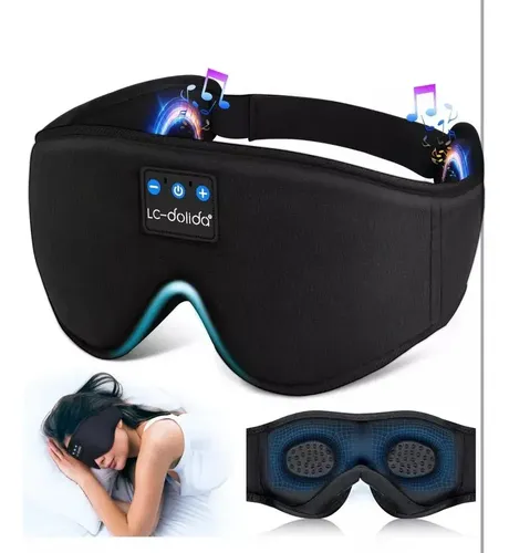 Mascara Para Dormir Bluetooth Auriculares - A Pedido_exkarg Negro 4