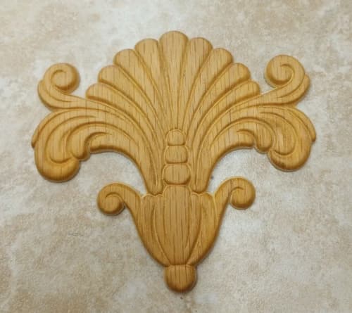 Aplique Decorativo Madera De Roble P/ Muebles - A Pedido X