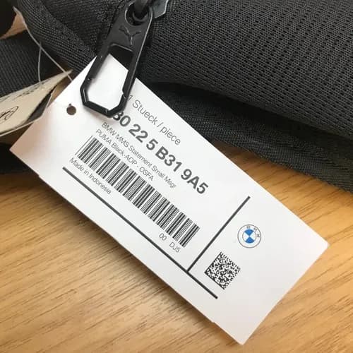 Morral Genuine Bmw M Motorsport Puma - A Pedido_exkarg Negro 4