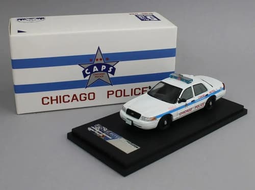 Auto 1:64 Chicago Police Ford Crown - A Pedido_exkarg Blanco 2