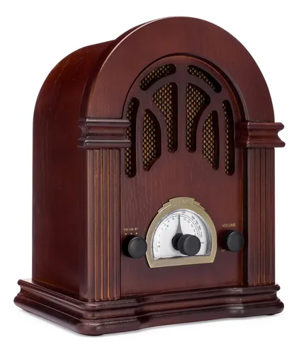 Radio Clearclick Retro Am Fm Radio Bluetooth - A Pedido Marrón