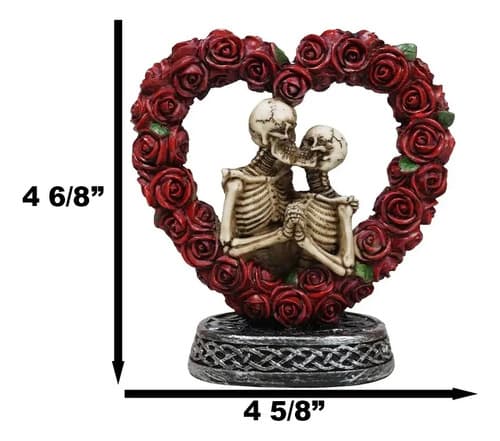 Escultura Pareja De Esqueletos - A Pedido_exkarg Rosa 3