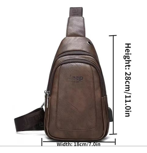 Mochila Crossbody Bag Jeep - A Pedido_exkarg Negro Liso 3