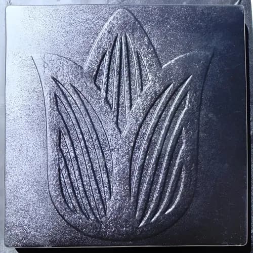 Molde Yeso O Cemento Tulip Flower - A Pedido_exkarg Gris
