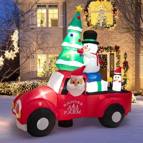 Papa Noel Inflable Driving - A Pedido_exkarg Rojo 5