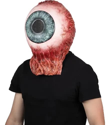 Máscara Monstruo Ojo Gigante Ghoulish Creepy Halloween Blanco 6
