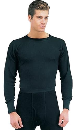 Ropa Interior Térmica De Punto Rothco - A Pedido Negro M 3
