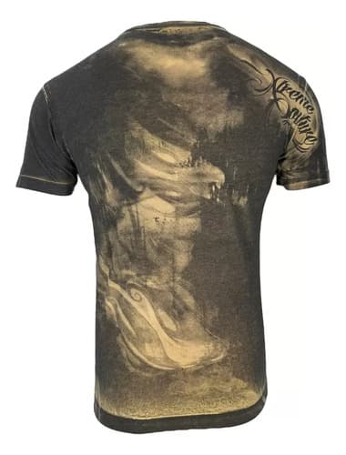 Remera Affliction Men's T-shirt Headhunter - A Pedido_exkarg Marrón M 2