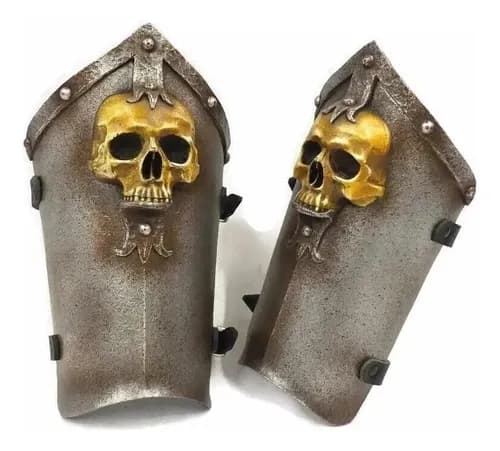 Armadura Protección Brazo Acero Cosplay Medieval - A Pedido Gris Xxxxx 3