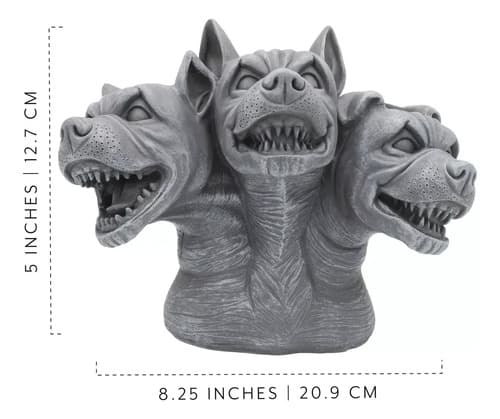 Maceta Cerberus 3 Cabezas - A Pedido_exkarg Gris 4