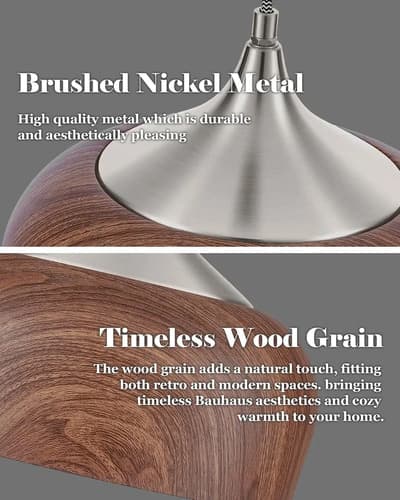 Lámpara Colgante Bauhaus Con Diseño De Madera - A Pedido Madera 4