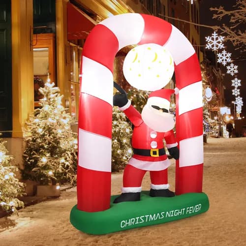 Papa Noel Inflable 7.5 Archway - A Pedido_exkarg Rojo 5