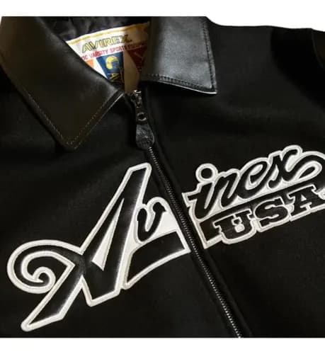 Campera Men's Avirex Omega Wool - A Pedido Negro 38 4